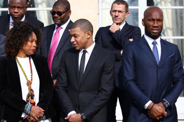 PHOTOS : Weah, Drogba et Mbappé reçus par Macron