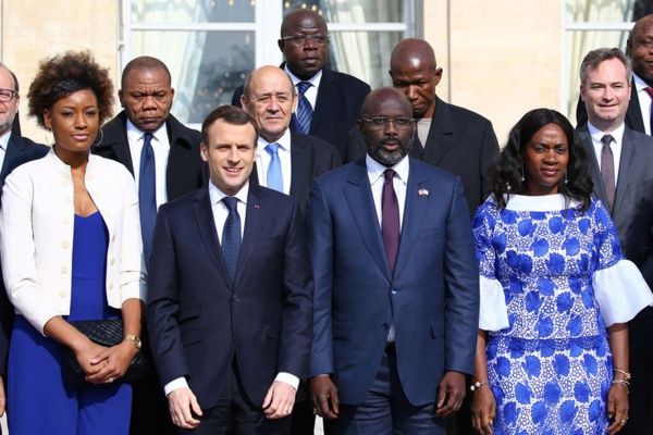 PHOTOS : Weah, Drogba et Mbappé reçus par Macron