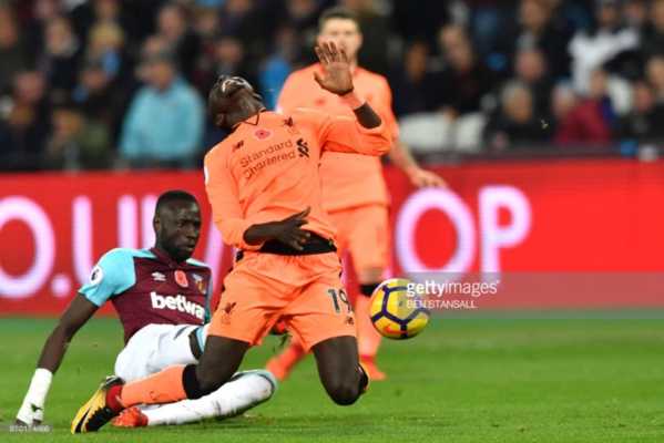 Premier League 28éme journée : Liverpool balaie West ham, 7éme but de Mané