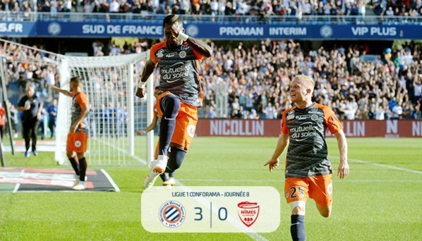 Ligue 1 : Montpellier bat Nîmes (3-0)