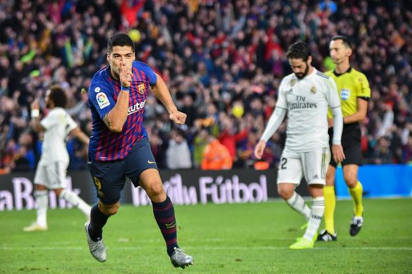  Barcelone-Réal Madrid : Suarez 8e Barcelonais à marquer un triplet durant un classico