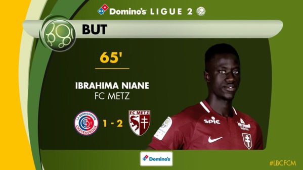 Ligue 2 : Ibrahima Niane offre la victoire à Metz