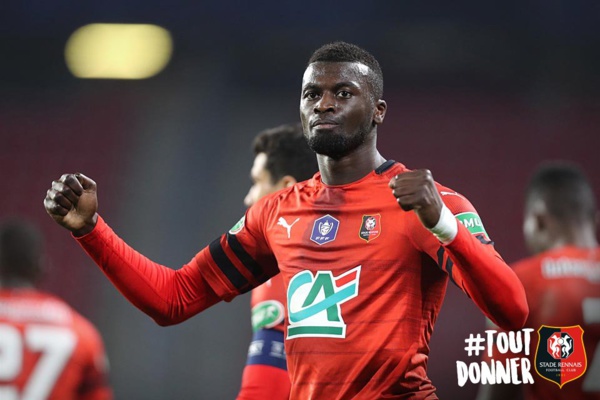 Vidéo : Rennes se qualifie en demi-finale, Mbaye Niang buteur