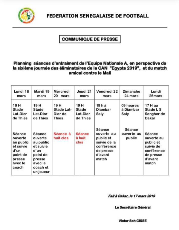 Match face à Madagascar : le regroupement des Lions débute ce lundi