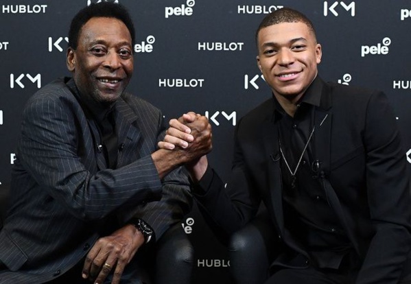 PHOTOS : la rencontre entre Mbappé et Pelé