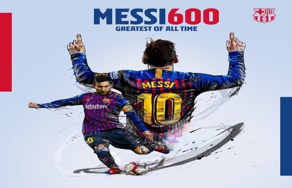 Barcelone : Messi inscrit 600 buts en club