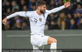 Euro : Islande battu par la France, Giroud buteur