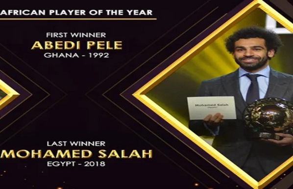 Historique du CAF Awards : 28 ans d’existence, d’Abedi Pele à Mohamed Salah !