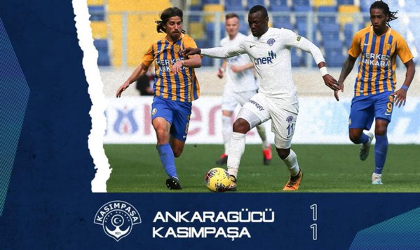 Super Lig : Mame Baba Thiam buteur mais Kasimpasa accroché