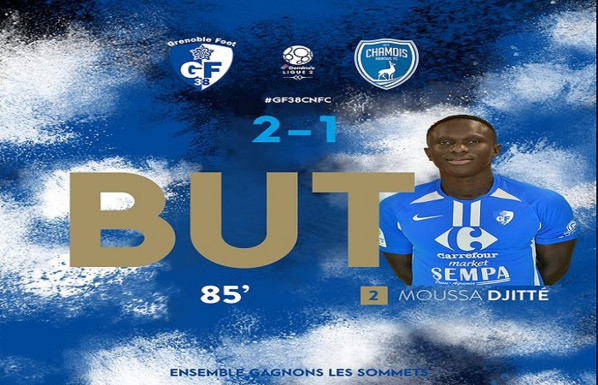 Ligue 2 : Moussa Djitté marque et participe à la victoire de Strasbourg