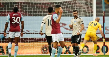 Premier League : Man United bat Aston Villa (3-0)