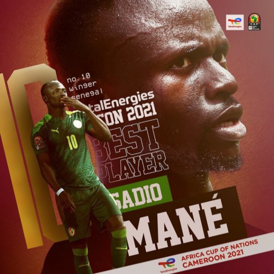 Vainqueur de la CAN 2021, Sadio Mané élu « Meilleur joueur » du tournoi