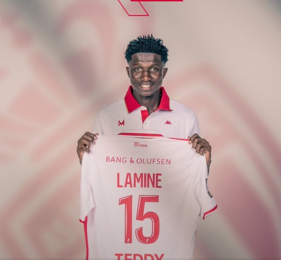 Monaco : le club officialise l’arrivé e de Lamine Camara