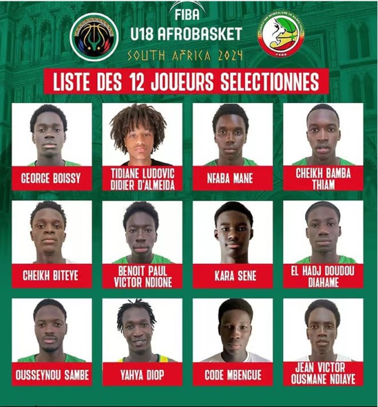 Afrobasket U18: Parfait Adjivon a publié sa liste de 18 joueurs