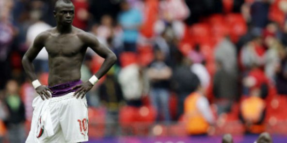 Sadio Mané après la défaite du Sénégal face au Mexique lors des JO de Londres en 2012.