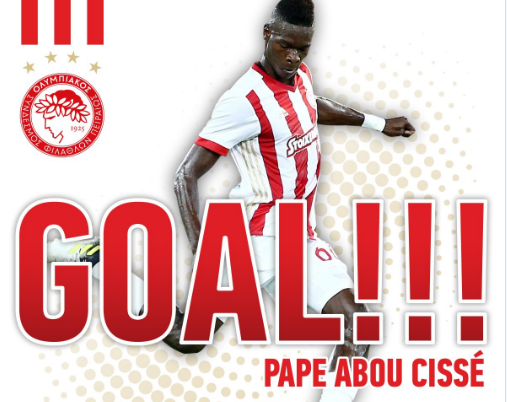 Olympiakos: 2e but de la saison pour Pape Abou Cisse