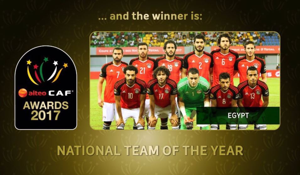 Caf Awards 2017 : Egypte élue équipe africaine de l’année