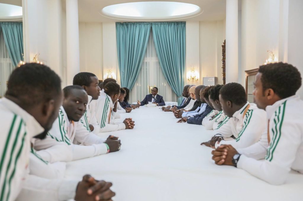 Macky Sall a reçu l'équipe nationale de mini-foot