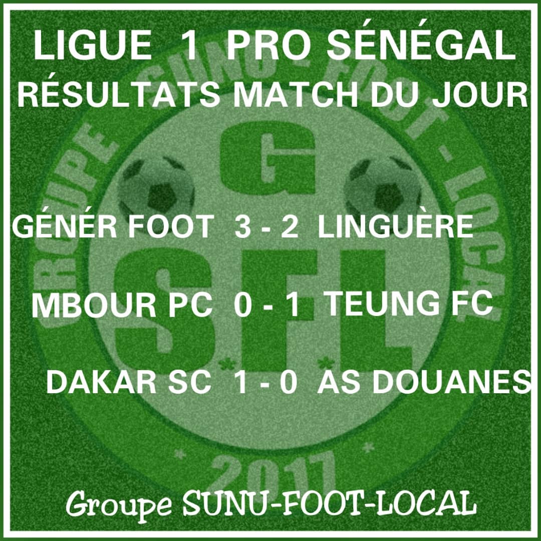 Ligue 1 (2e) : Génération-Foot et Teungueth FC enchaînent, DSC se reprend