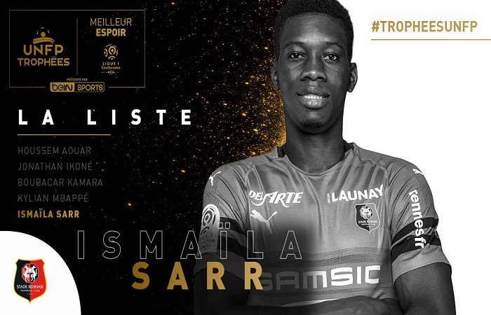 Meilleur joueur espoir de la Ligue 1 : Ismaila Sarr nominé