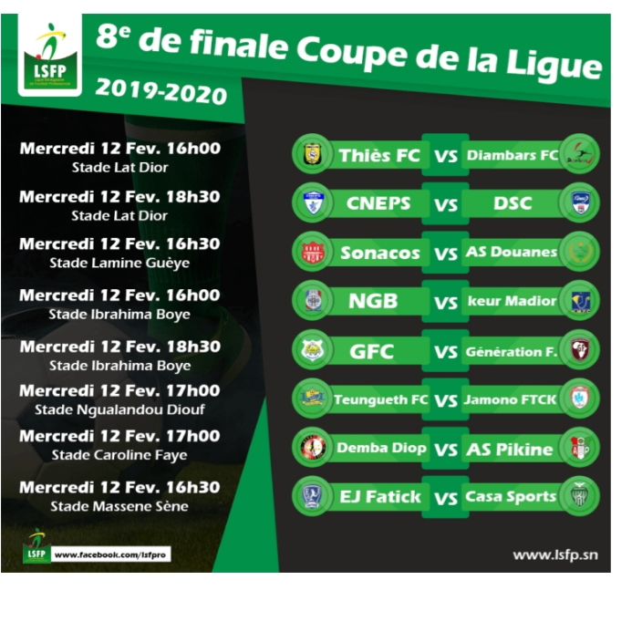 Coupe de la Ligue – 8èmes de finale : Diambars commence la défense de son titre face au Thiès FC