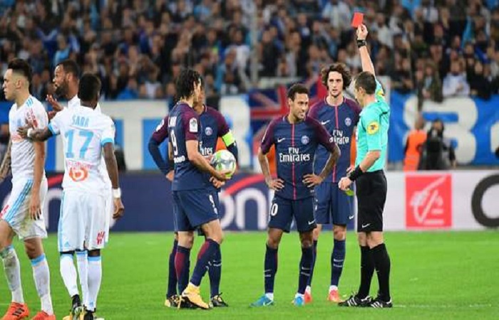 PSG-Marseille : 5 expulsions d'un coup dont Neymar !