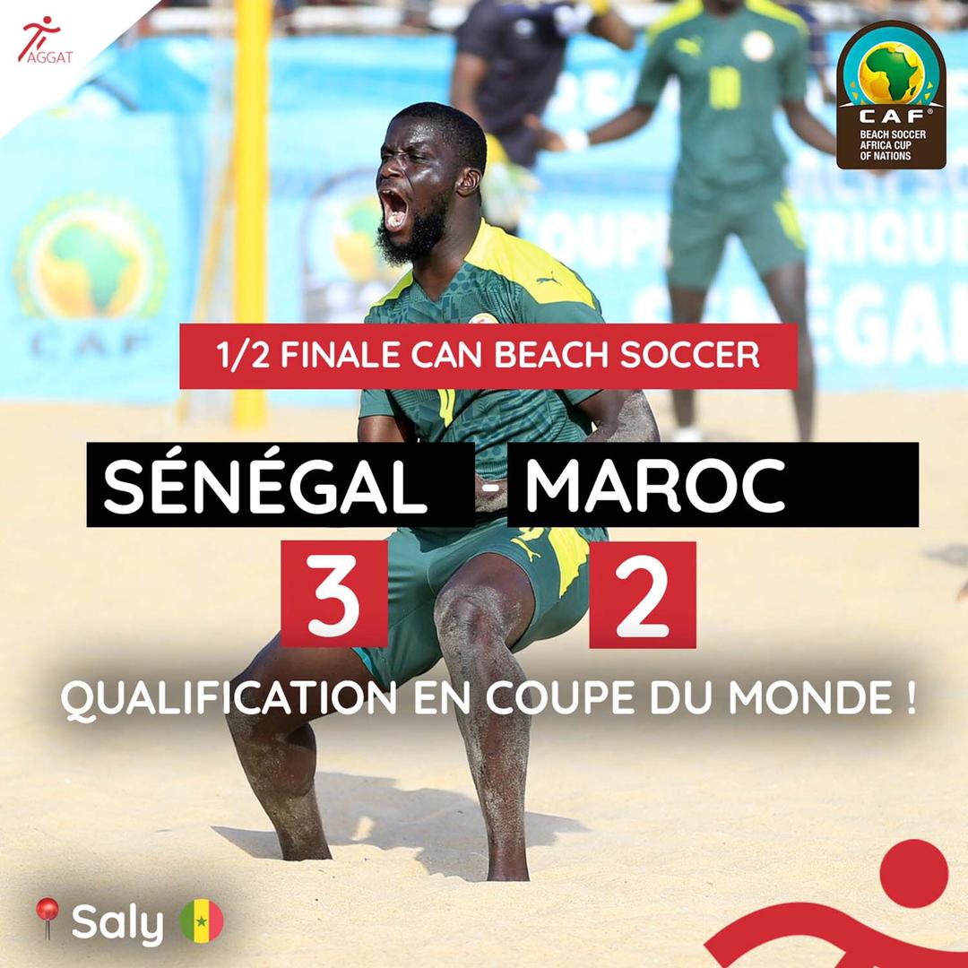 CAN Beach Soccer : le Sénégal bat le Maroc et se qualifie en finale