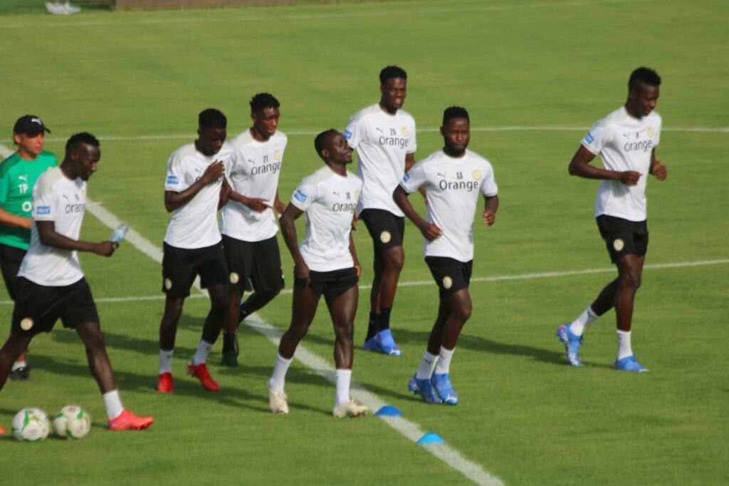 Match contre Togo: Les Lions ont effectué leur première séance d’entrainement