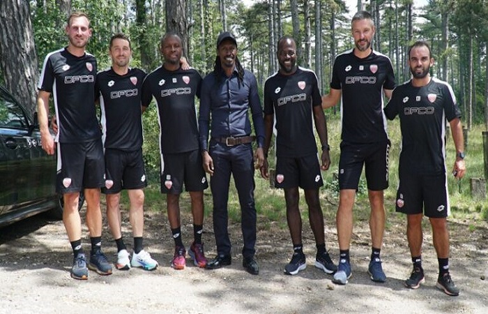 Dijon : Omar Daf reçoit le coach des Lions, Aliou Cissé