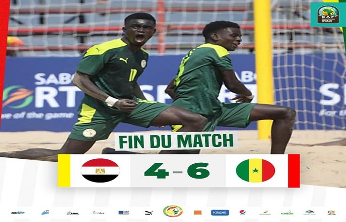 CAN Beach Soccer: le Sénégal bat l'Egypte (6-4) et s'ouvre les portes de la demi-finale