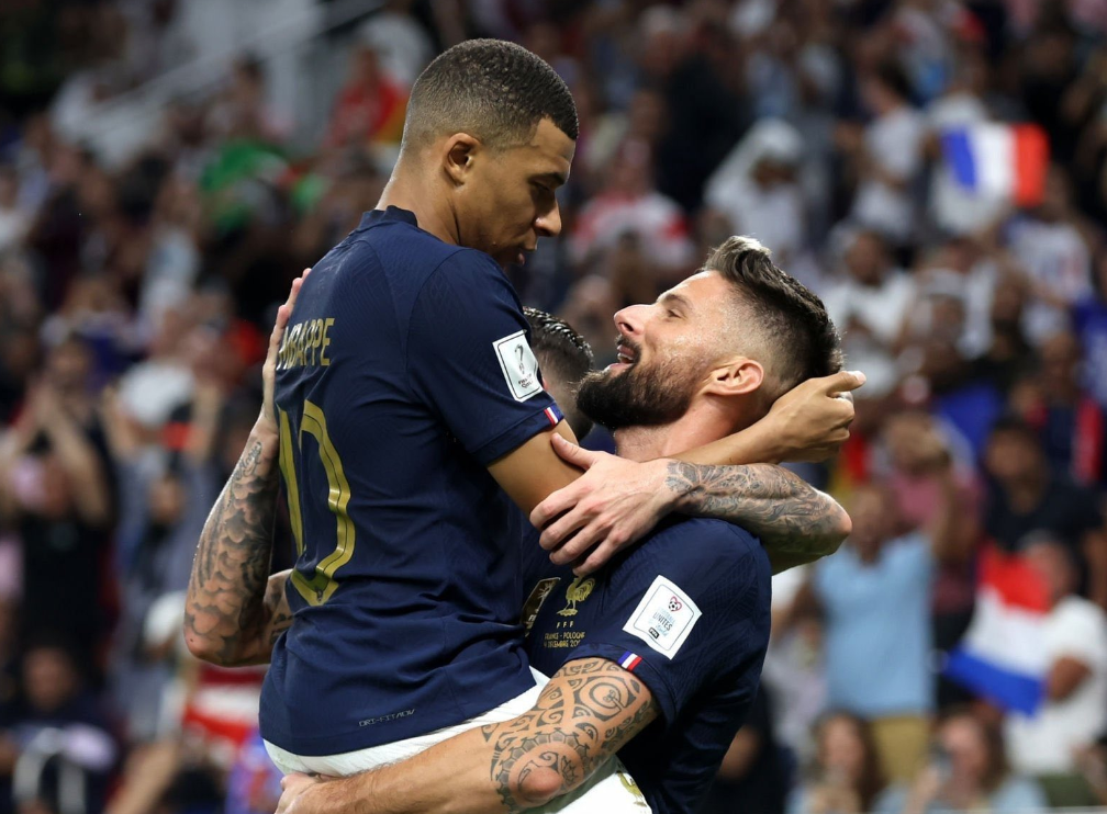 Coupe du monde : Mbappé et Giroud envient la France en quart