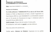 Diambars-USO : Le prefet de Fatick interdit la rencontre