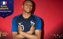 Coupe du monde 2018 : Mbappé le meilleur jeune joueur