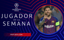 Lionel Messi élu joueur de la semaine en Ligue des champions