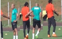 Vidéo: Elhadji Diouf, en complicité avec Aliou Cissé, lors de la séance d'entrainement des Lions