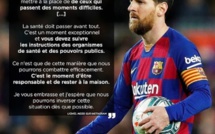 Corona virus : Le message de soutien de Lionel Messi