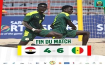 CAN Beach Soccer: le Sénégal bat l'Egypte (6-4) et s'ouvre les portes de la demi-finale