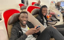 IMAGES : les Lions dans l'avion en direction de Doha